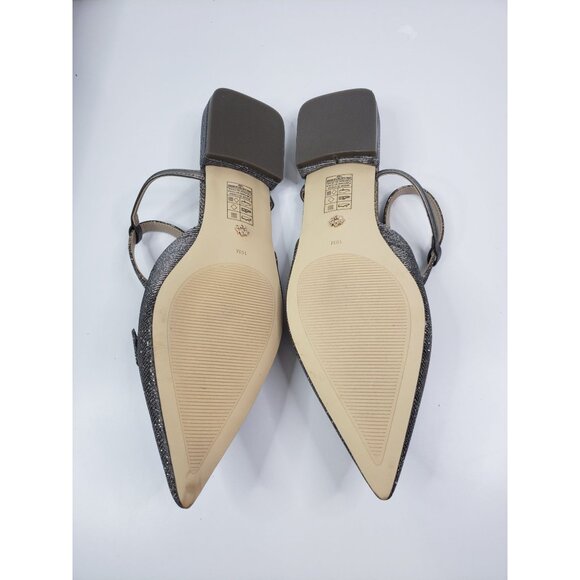 White House Black Market Sparkle Closed Toe Flats in Bronze - Size 10 - Picture 5 of 8